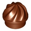 LEGO 1X1 LODY KRĘCONE, BABECZKA BRĄZOWE 15470 2SZT