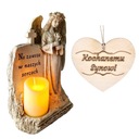 ЦИТЧ для СЫНА, АНГЕЛА-ХРАНИТЕЛЯ, с надписью и светодиодной свечой для МОГИЛЫ