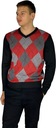 Q4022 PÁNSKY SVETER PULLOVER V-NECK PIERRE CARDIN ARGYLE XL Kolekcia ARGYLE