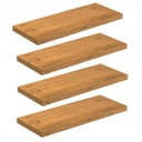 ПОЛКА НАСТЕННАЯ ПОДВЕСНАЯ 50 СМ ДУБ, НАБОР 4 ПРЕДМЕТА!