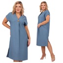 Простое платье с разрезанием польского производителя брошь большие размеры