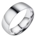 Серебряное прямое кольцо с глянцевой сталью
