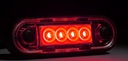 Габаритный фонарь RED LED REAR FT-073 Плоский, на трубке 12/24В
