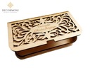 drewniane pudełko szkatułka na chrzest prezent