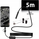 КАМЕРА ENDOSKOPOWA INSPEKCYJNA 5M DO ТРУБ ТЕЛЕФОНУ ANDROID PC LED (СВІТЛОДІОД) USB-C 3W1  (17595853263) фото min 9