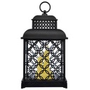 ДЕКОРАТИВНЫЙ ФОНАРЬ, ДЕКОРАТИВНЫЙ СВЕТОДИОДНЫЙ ФОНАРЬ, ЧЕРНЫЙ