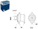 ГЕНЕРАТОР MAHLE FIAT 1000 160-XX 180-XX 8065.24.000-8365.25.533