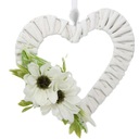 Плетеный головной убор в виде сердца, украшение для дома, комнаты, БЕЛЫЙ