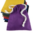 FIOLETOWY WORECZEK BAWEŁNIANY NA KOŚCI 9X12 CM