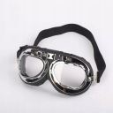 HELMET MOTORCYCLE HELM BLACK GLASSES RETRO CHOPPER VINTAGE  photo 12
