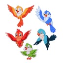 ВЕСЕННЕЕ УКРАШЕНИЕ ОКНА — ПТИЦЫ (БОЛЬШОЙ ~A4) — Узнайте, как