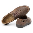 Мужская обувь, мокасины на шнуровке J69L, коричневые 41