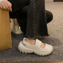 Drevenice Sandále Na Platforme Ženy Biele Veľkosť 32