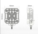 ФАРА РОБОЧА X-SPIDER 9 LED (СВІТЛОДІОД) (СВІТЛОДІОД) КВАДРАТ ГАЛОГЕН LED (СВІТЛОДІОД) (СВІТЛОДІОД) 12/24V ПОТУЖНОСТІ 18W IP67  (17455151252) фото min 14