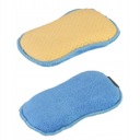 ГУБКА ДВУСТОРОННЯЯ, МИКРОФИБРА + СИНТЕТИЧЕСКИЙ ХИМИШ, 1 шт.