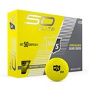 Wilson Staff 50 элитных мячей для гольфа ярко-желтого цвета