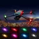 6 ШТУКИ БЕЗПРОВІДНА ФАРА МИГАЛКА LED (СВІТЛОДІОД) МІЦНИЙ 8 КОЛЬОРІВ USB Z ПУЛЬТ  (18854680665) фото min 7