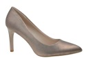 S.LEONE 1399 ВЫСОКИЕ ЖЕНСКИЕ ТУФЛИ, МЕДЬ D036 R 38