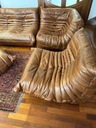 Zestaw sof ze skóry naturalnej vintage Togo design Szerokość produktu 170 cm