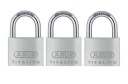 Набор из 3 паобственных замков Abus titalium 64ti/40 Система одного ключа