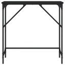 vidaXL Konzolový stolík, čierny, 75x32x75 cm, materiál na báze dreva Šírka nábytku 75 cm