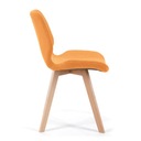 Čalouněná textilní židle SJ.0159 do obývacího pokoje 4 kusy Oranžová Kód výrobce CSJ.0159-OR