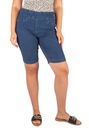krótkie SPODENKI DAMSKIE jeansowe z WYSOKIM STANEM dżinsowe modne XL 42 Materiał dominujący bawełna