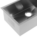 UNDERMOUNT ZLEW L780 W430 H230MM 304 СТАЛЬ НЕРЖАВІЙКА 90 MM ZLEW 8V  (17950256151) фото min 6