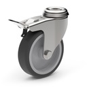 КОЛЕСО ПОВОРОТНОЕ КОЛЕСО ТОРМОЗ ТРАНСПОРТНОЕ ПРОМЫШЛЕННОЕ НЕ ТЯГАЕТ 100мм 90кг