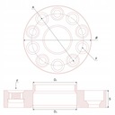 Dystansе przykręcane BMW X3 F25 X4 F26 X5 M M7X X6 45mm 5x120 72.6 M14x1.25