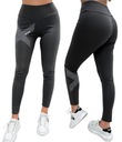 LEGGINSY sportowe Napisy nadruk Wygodne L/XL