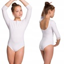 BODY BALETOWE STRÓJ NA BALET TANIEC RĘKAW 3/4 128