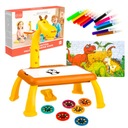 Проектор для обучения рисованию, проектор для детей, слайды, подарок, маркер с изображением жирафа