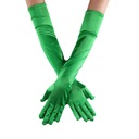 Длинные перчатки для вечеринок, женские атласные перчатки длиной до локтя