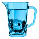 СТЕКЛЯННЫЙ КУВШИН ДЛЯ ВОДЫ НАПИТКОВ 1230 мл Синий ТОЛСТОЕ ПОЛЯРНОЕ СТЕКЛО