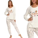 Женская пижама Moraj Long Christmas Cotton 5000-006 Экрю L
