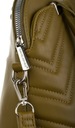 Veľká polkruhová dámska kabelka s prešívaným vzorom David Jones Hlavná tkanina ekologická koža