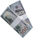 Банкноты для развлечения и обучения 100 долларов США х 25 шт.