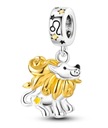CHARMS BEADS ZAWIESZKA ZNAK ZODIAKU LEW S925