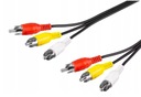 Стерео аудиокабель Goobay 3xRCA — 3xRCA, 1,5 м 50380