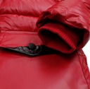 Zimná bunda červená prešívaná veľmi teplá kožušina NYC 4/5 116 122 Dominujúca farba červená