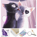 Картина по номерам в подарок Уход за котятами на ткацком станке Artnapi