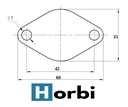 BRIDA CIEGA EGR VW AUDI SKODA 1.2 1.6 2.0 TDI CAY CFF 