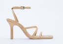 КОЖАНЫЕ САНДАЛИИ ZARA NUT 37