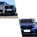 BMW X3 G01 X4 G02 2018-2021 PRE LCI РЕШІТКИ РЕШІТКА РЕШІТКА РАДІАТОРА ЧОРНИЙ БЛИСК ALA M3  (18036052608) фото min 10