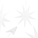 БОЛЬШАЯ ПОДВЕСНАЯ 3D БУМАЖНАЯ ЗВЕЗДА 60см РОЖДЕСТВЕНСКАЯ