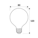 Светодиодная лампа E27 G80 2Вт ДЕКОРАТИВНЫЙ ШАР накаливания