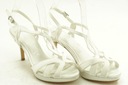 MENBUR sandále biele na strednom podpätku špendlíky pohodlné saténové veľ. 38 EAN (GTIN) 8445119197111