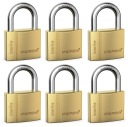 GERDA BRASS LINE 6 НАВЕСНЫЕ ЗАМКИ СИСТЕМА ОДНОГО КЛЮЧА 40