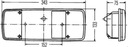 FARO PARTE TRASERA 2SK 003 567-651 HELLA 